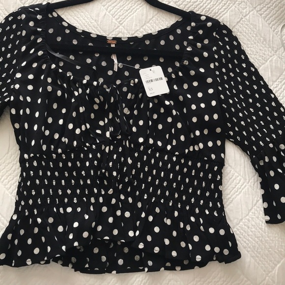 free people polka dot top - Picture 5 of 8